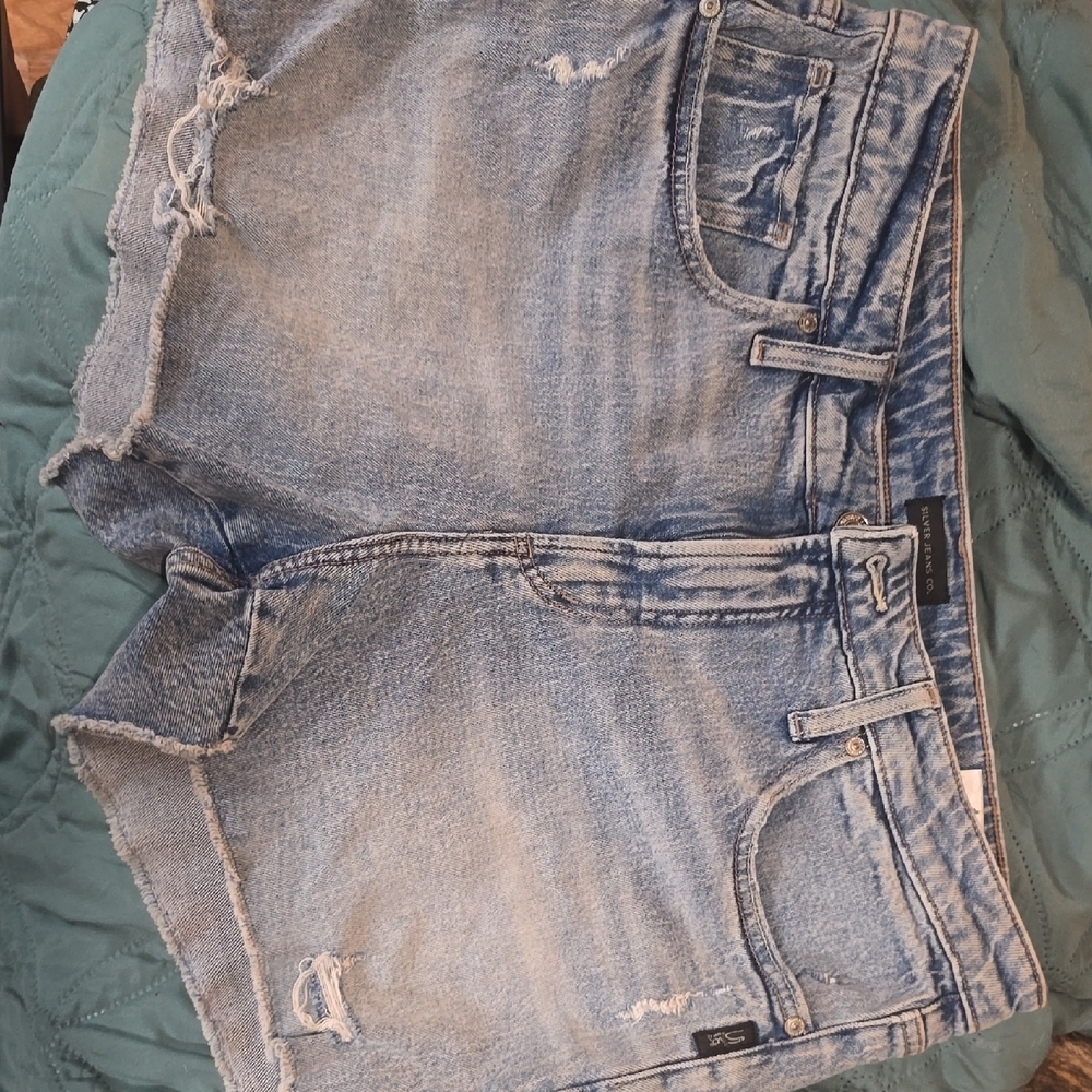 Silver Jeans Light Blue Jean Shorts